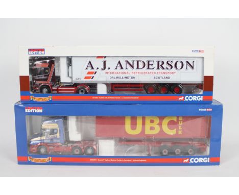 Corgi - A pair of boxed 1:50 scale Limited Edition diecast trucks from the Corgi 'Hauliers of Renown' range. Lot consists of 