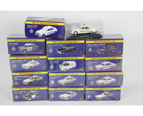 Atlas Editions - 13 boxed diecast 1:43 scale Police vehicles from Atlas Editions 'Best of British Police Cars' series. Lot in