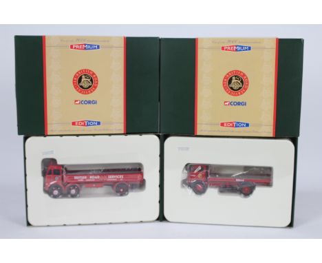 Corgi - 2 x boxed limited edition trucks in 1:50 scale, Austin 4 wheel platform lorry in BRS livery number 336 of only 2000 p