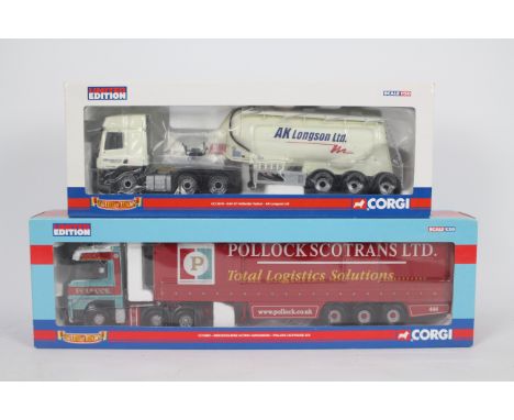 Corgi - Two boxed 1:50 scale Limited Edition diecast trucks from the Corgi 'Hauliers of Renown' range. Lot consists of CC1361