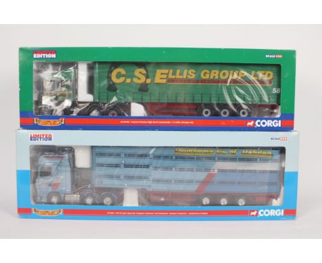 Corgi - Two boxed 1:50 scale Limited Edition diecast trucks from the Corgi 'Hauliers of Renown' range. Lot consists of CC1322