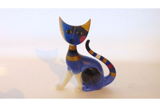 A Goebel Model Of A Stylised Cat By Rosina Wachtmeister Franco Boxed