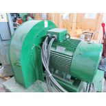 Centrifugal fan, w/ Brook Crompton Series 10 90-kW/120-HP motor