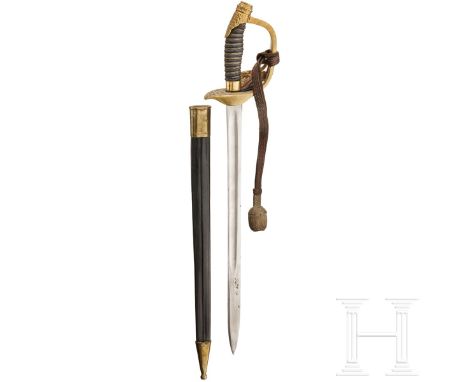 Seitengewehr, ähnlich Fahnenträger-Seitengewehr  Zusammengestellt aus alten und neuen Teilen. Kräftige Rückenklinge (vereinze