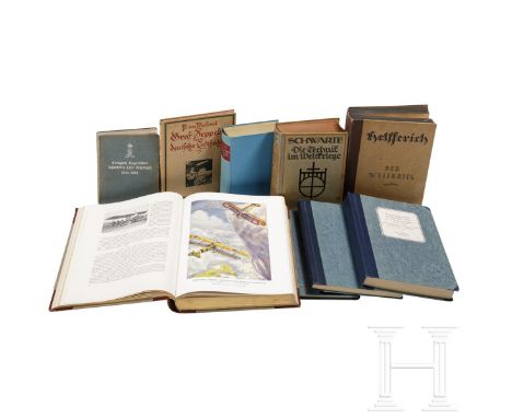 Neun Militaria-Bücher  W. von Eberhardt, "Unsere Luftstreitkräfte 1914 - 18", Berlin 1930 (prachtvoller, reich illustrierter 
