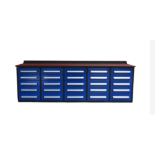 Steelman 10' Garage Cabinet Workbench (25 Drawers) - Blue