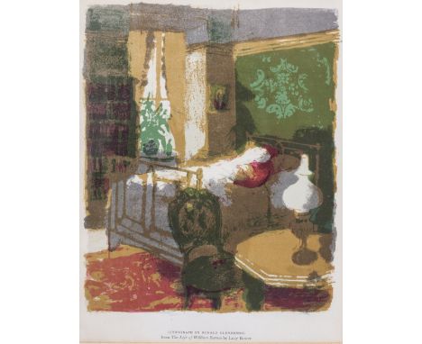 A COLLECTION OF PICTURES AND PRINTS to include an early 20th century watercolour of gypsies on a village green, various lands