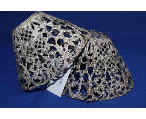 PAIR OF AMERICAN SILVER LAMP SHADES by Gorham