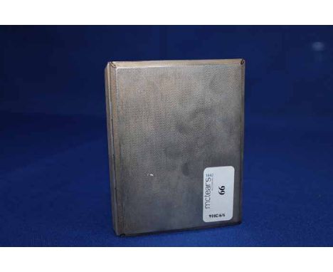 SILVER ENGINE TURNED CIGARETTE CASE