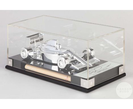 Nigel Mansell 1:18 scale limited edition signed Ferrari 640, 2018 Autosport Awards, by Amalgam Collection, limited edition of