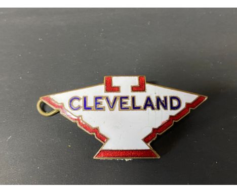 A Cleveland enamel lapel badge by Fattorini &amp; Sons.