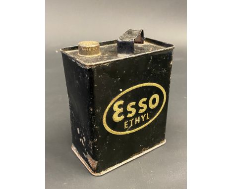 An Esso Ethyl pedal car 'petrol' can.