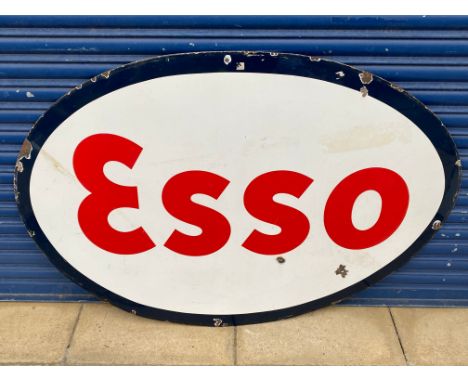 A large Esso oval enamel sign, 60 x 40".