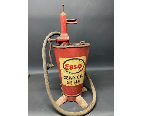 An Esso Gear Oil ST 140 garage forecourt dispenser.