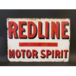 A Redline Motor Spirit rectangular double sided enamel sign by Protector of Eccles, dated 1922, 19