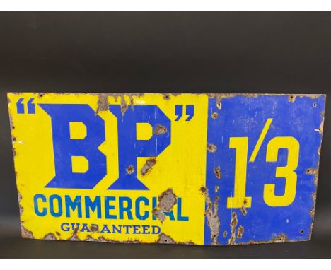 A BP Commercial Guaranteed rectangular enamel sign, 36 x 18".