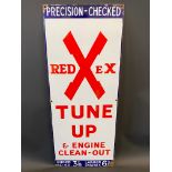 A Redex Tune Up enamel sign, with excellent gloss, 12 3/4 x 33".