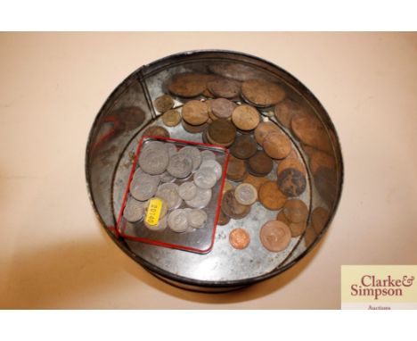 A quantity of various silver and copper coinage 