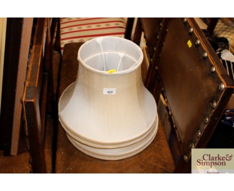A pair of lamp shades 