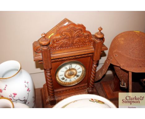 An Edwardian striking mantel clock 