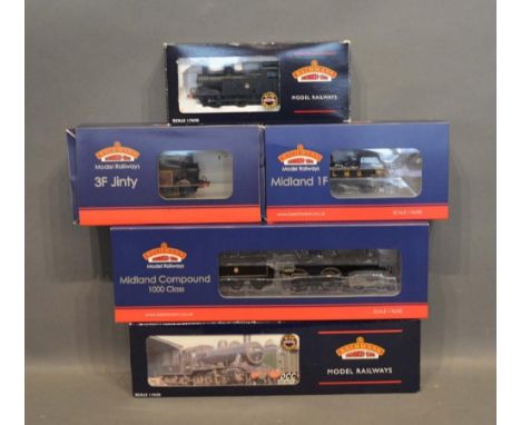 A Bachman OO Gauge Midland Compound 1000 Class Locomotive within original box, together with four other Bachmann locomotives 
