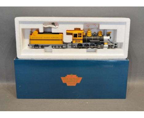 A Broadway Ltd Imports On30 Scale D&amp;RGW C-16 Locomotive Bumble Bee 268 within original box 