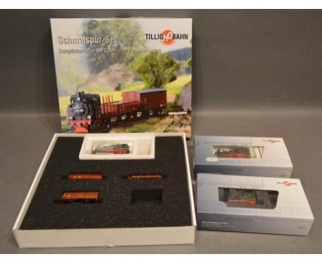 A Tilligbahn HO Scale Train Set within original box, together with two other boxed locomotives 