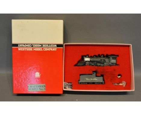 A West Side Models Company D&amp;RGW K-36 Silent Coreless Power Locomotive by Nakamura Seimitsu, Japan, within original box 