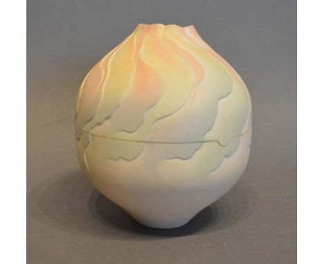 A Bisque Fairy Lamp in two parts, marked PS, 10cm tall 