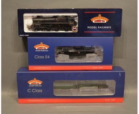 A Bachmann OO Gauge C Class Locomotive 31-463 within original box, together with two other locomotives 35-077 class E4 and 32