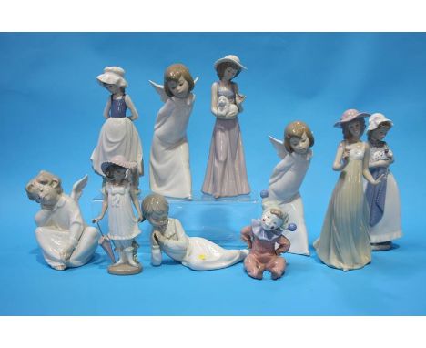 Collection of Lladro and Nao figures