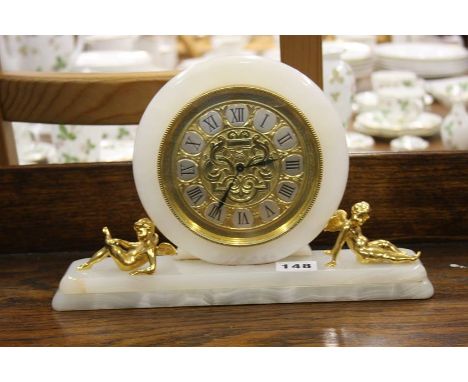 A Marble mantle clock