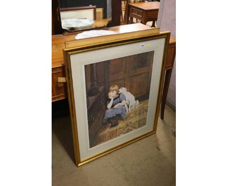 2 Prints and a Royal Worcester dish