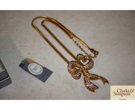 A Christian Dior necklace 