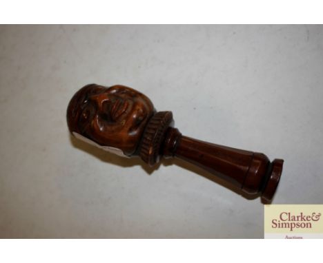 A treen nutcracker 