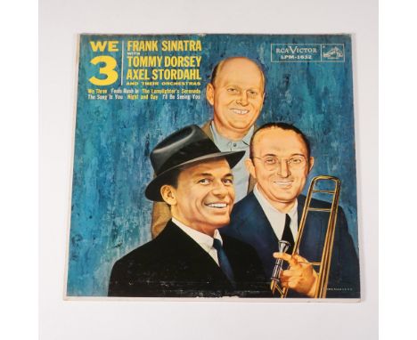 This vinyl LP features Frank Sinatra alongside Tommy Dorsey and Axel Stordahl with their orchestras in the album We Three, re