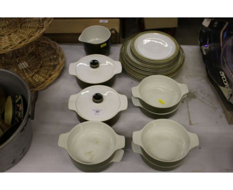 A quantity of Poole pottery dinnerware 