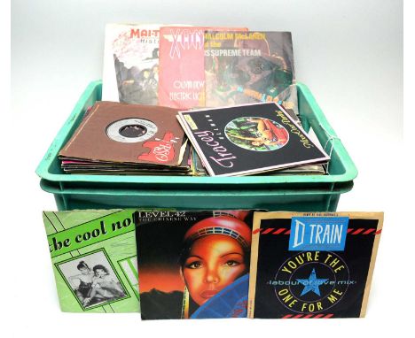 A collection of 7" singles, mostly from the 80's and 90's, artists to include: Linx; D-Train; Sinitta; Imagination; The Cool 