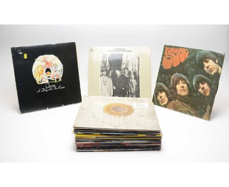 A collection of mixed LPs, artists to include: Bob Dylan; The Beatles; Whitesnake; Slade; Michael Jackson; Dire Straits; Robb