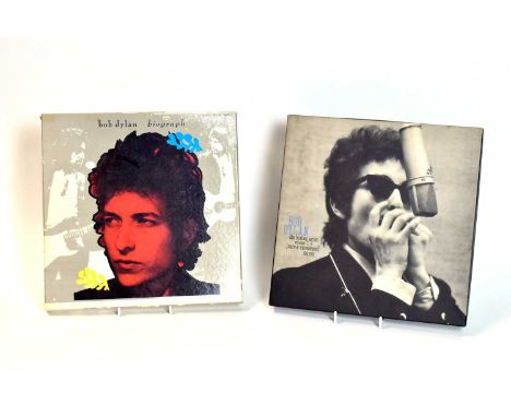 2 Bob Dylan LP box sets: The Bootleg Series - Volumes 1-3 (Rare &amp; Unreleased) 1961-1991 (5xLP); together with Biograph 19