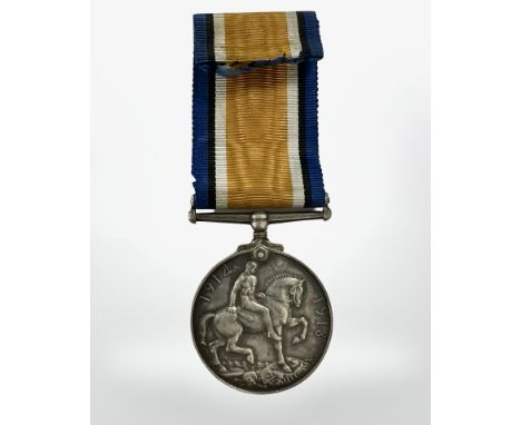 A First World War British War Medal named to Lieut. N.D. Ritson 
