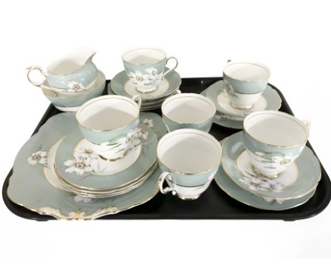 A twenty one piece Paragon tea service.