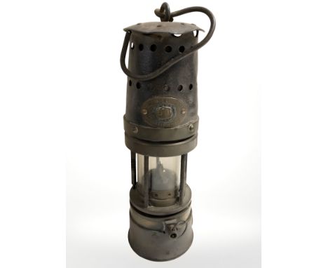 A Patterson of Gateshead on Tyne Type 56 miner's safety lamp.