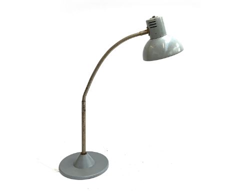 A vintage industrial large opposable lamp, stamped 'Made in Poland' 