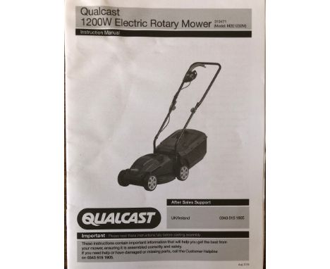 A Qualcast 1200W electric rotary lawnmower 