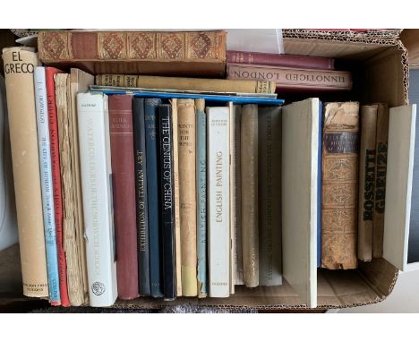 ART AND ARTISTS: c. 25 volumes mainly 'art' with a few topographical etc. 
