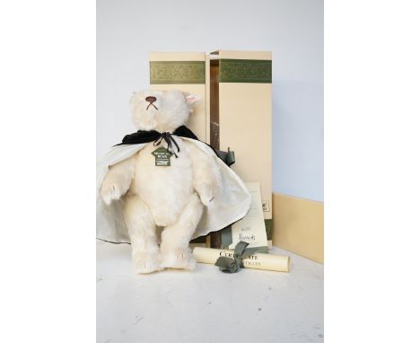 Steiff opera musical bear with original box, scroll, tags & coa