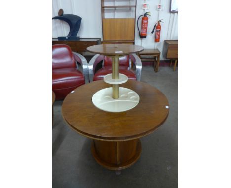 An Art Deco walnut surprise cocktail cabinet 