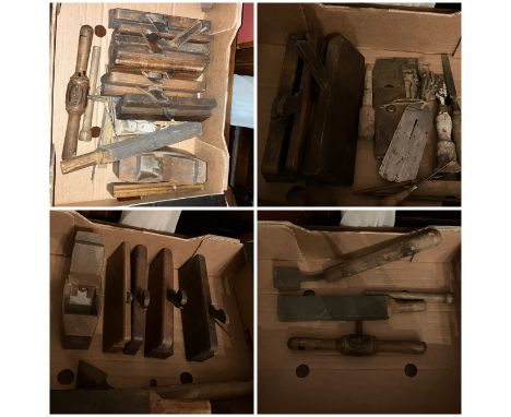 Vintage Tools. A collection of vintage patent planes in one carton.