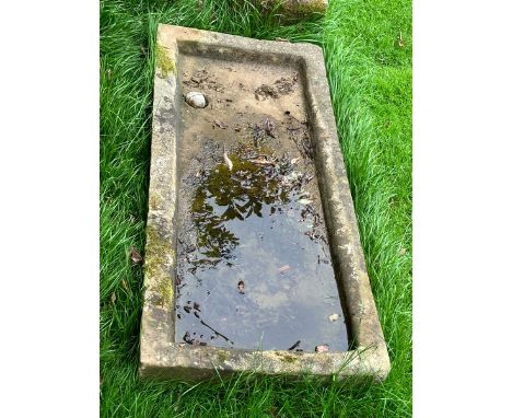 Large stone sink trough, 19" x 31"&nbsp;